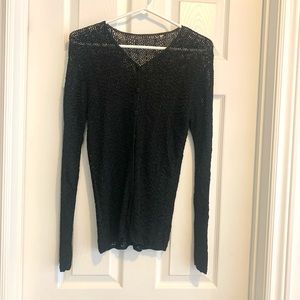 Crochet Lacy top in black